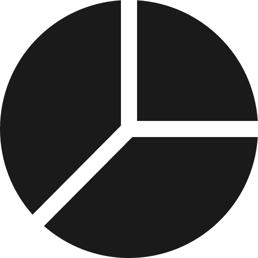 Analytics pie 3 bold icon, bold style, from Ultimate free icons