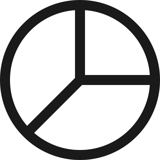 Analytics pie 3 icon, line style, from Ultimate free icons