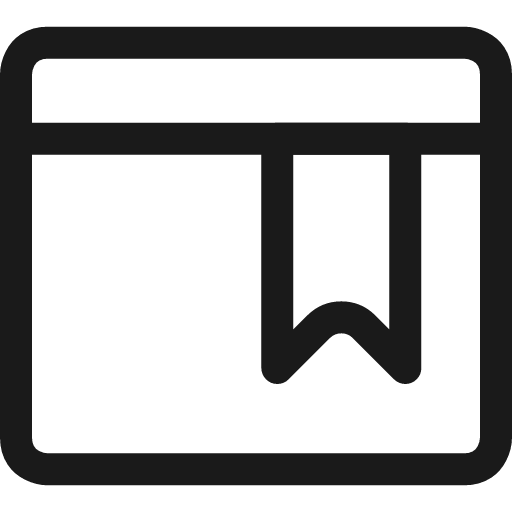 App window bookmark icon, line style, from Ultimate free icons
