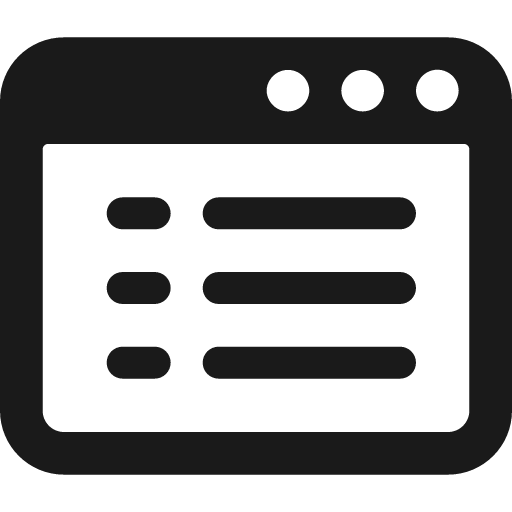 App window text 1 bold icon, bold style, from Ultimate free icons