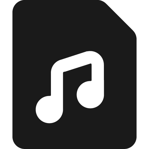 Audio file bold icon, bold style, from Ultimate free icons