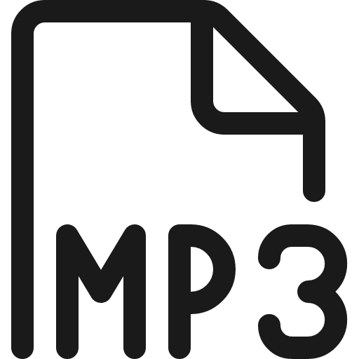 Audio file mp 3 icon, line style, from Ultimate free icons