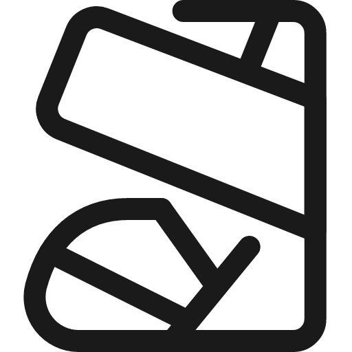 Bandage leg icon, line style, from Ultimate free icons