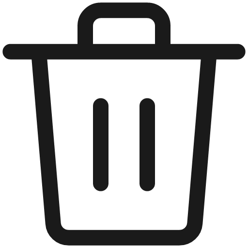 Bin 1 icon, line style, from Ultimate free icons