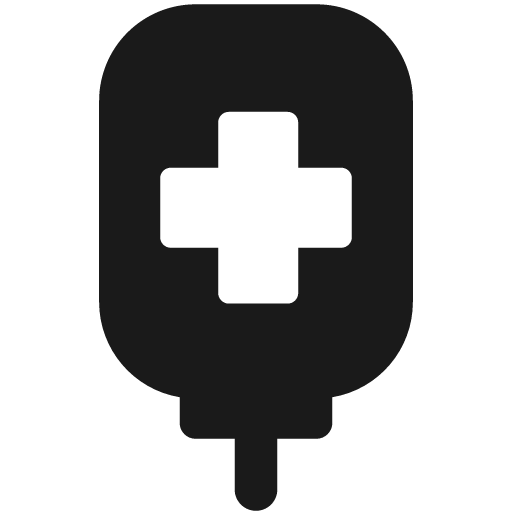 Blood bag cross bold icon, bold style, from Ultimate free icons