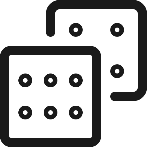 Board game dice 2 icon, line style, from Ultimate free icons