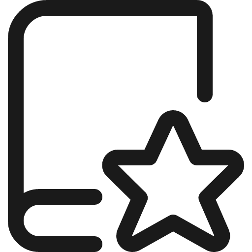 Book star 1 icon, line style, from Ultimate free icons