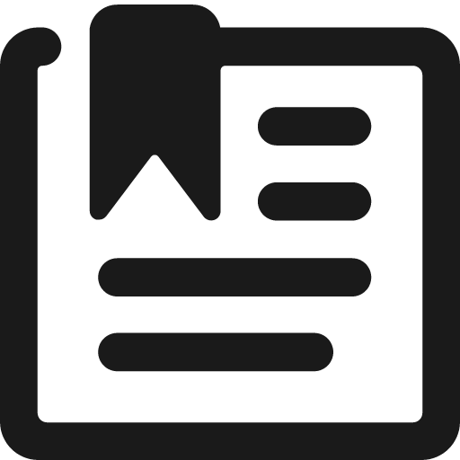 Bookmarks document alternate bold icon, bold style, from Ultimate free icons