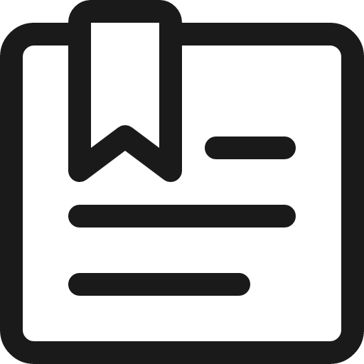 Bookmarks document icon, line style, from Ultimate free icons