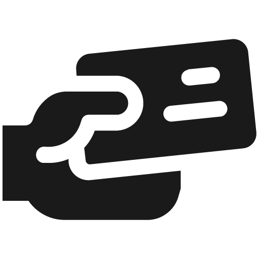 Business card hand 2 bold icon, bold style, from Ultimate free icons