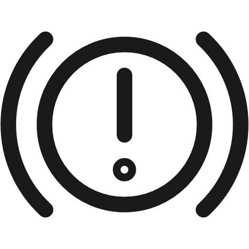 Car dashboard warning icon, line style, from Ultimate free icons
