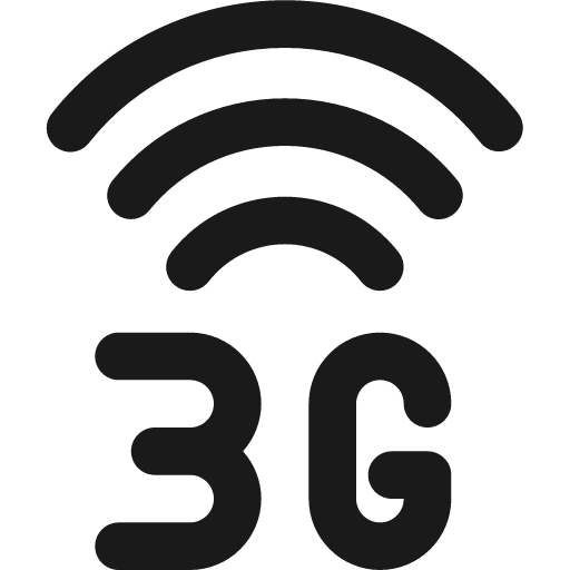 Cellular network wifi 3 g bold icon, bold style, from Ultimate free icons