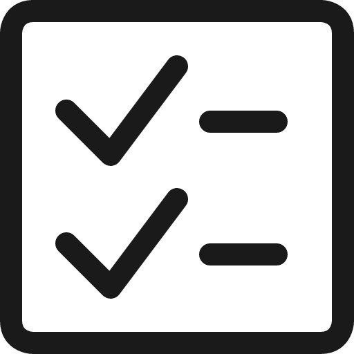 Checklist icon, line style, from Ultimate free icons