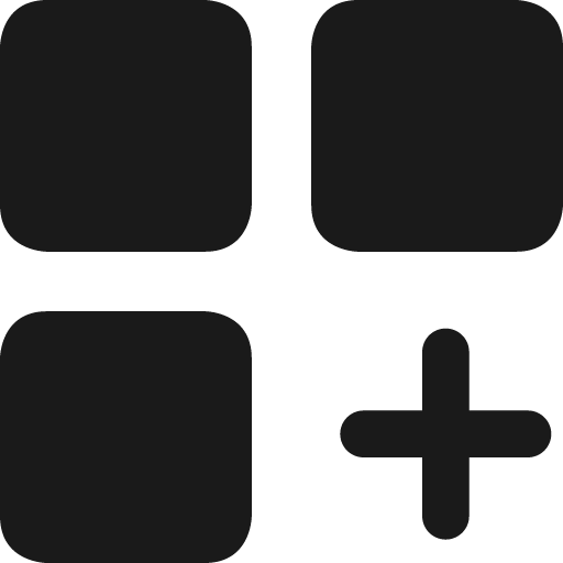 Coding apps website apps add widget bold icon, bold style, from Ultimate free icons