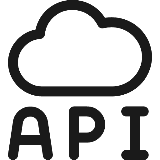 Coding apps website web dev api cloud icon, line style, from Ultimate free icons