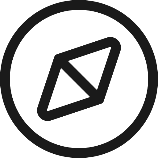 Compass directions icon, line style, from Ultimate free icons