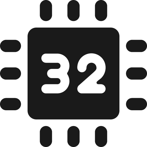 Computer chip 32 bold icon, bold style, from Ultimate free icons
