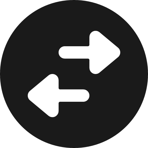 Data transfer circle bold icon, bold style, from Ultimate free icons