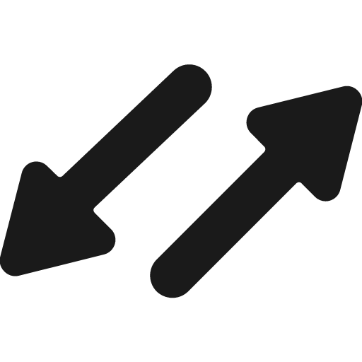 Data transfer diagonal bold icon, bold style, from Ultimate free icons