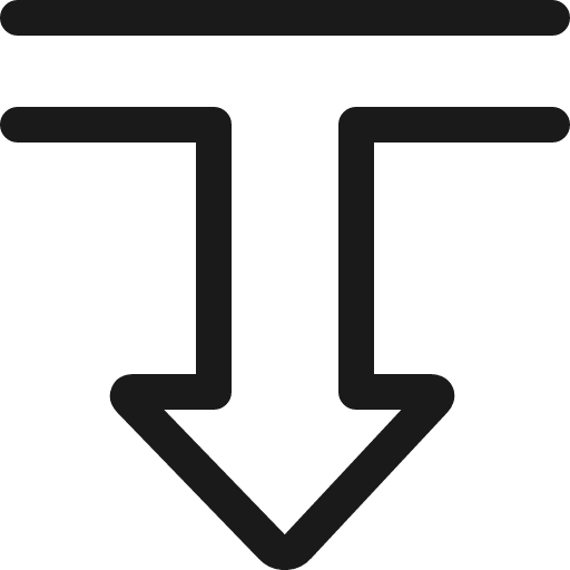 Diagram arrow down 1 icon, line style, from Ultimate free icons