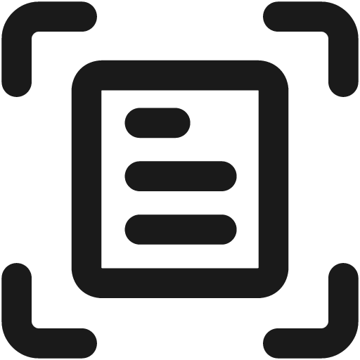 Document scanning mode camera bold icon, bold style, from Ultimate free icons