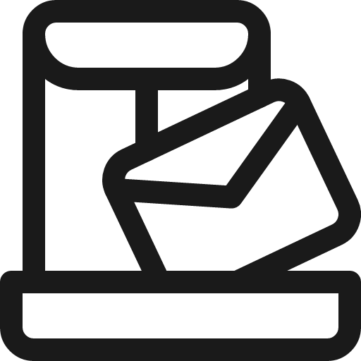 Drawer envelope icon, line style, from Ultimate free icons