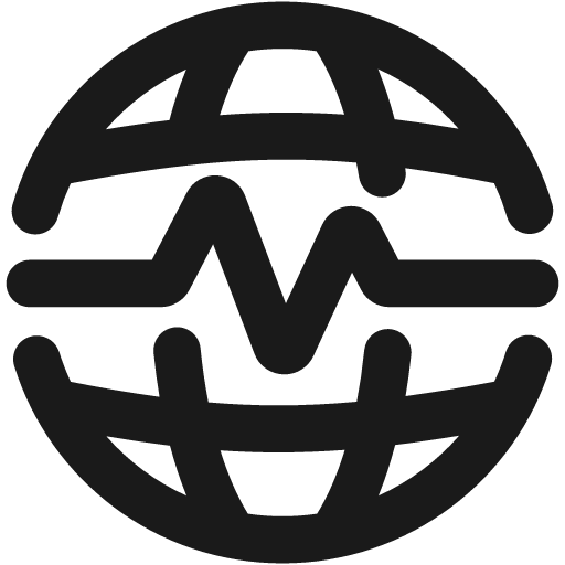 Earthquake global seismic wave bold icon, bold style, from Ultimate free icons