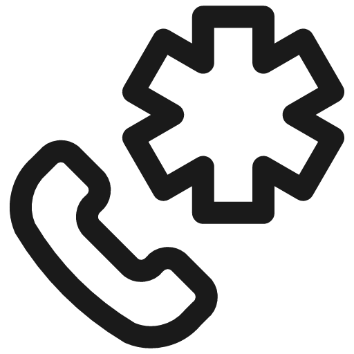 Emergency call icon, line style, from Ultimate free icons