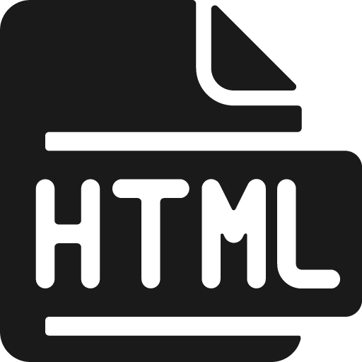 File html bold icon, bold style, from Ultimate free icons