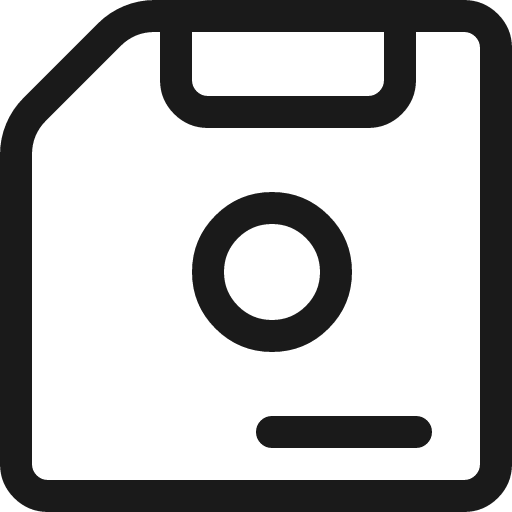 Floppy disk 1 icon, line style, from Ultimate free icons
