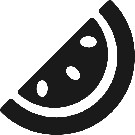Fruit watermelon bold icon, bold style, from Ultimate free icons