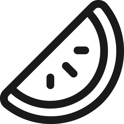 Fruit watermelon icon, line style, from Ultimate free icons