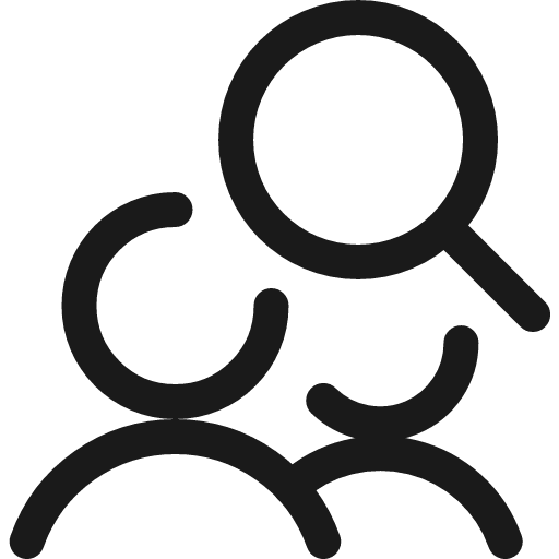 Human resources search men icon, line style, from Ultimate free icons