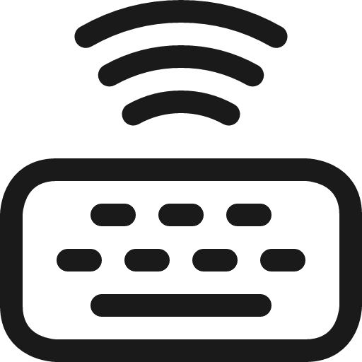 Keyboard wireless icon, line style, from Ultimate free icons