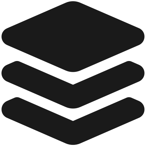 Layers stacked bold icon, bold style, from Ultimate free icons