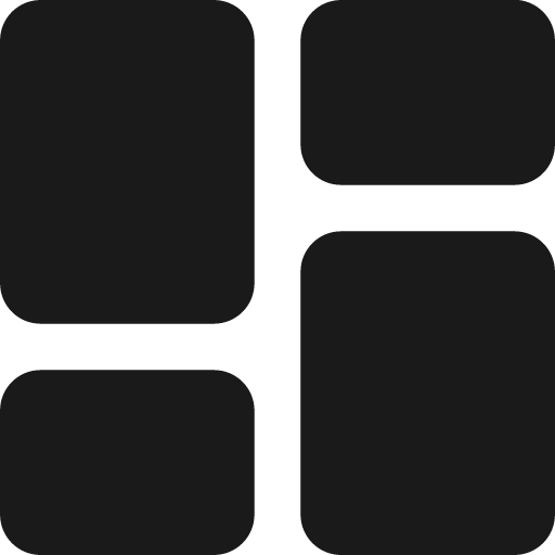 Layout dashboard bold icon, bold style, from Ultimate free icons