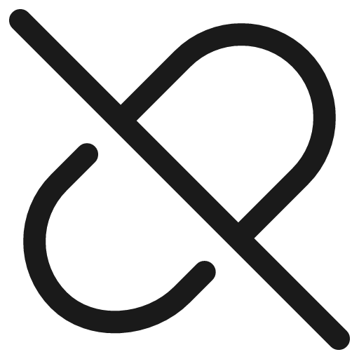 Link disconnected icon, line style, from Ultimate free icons