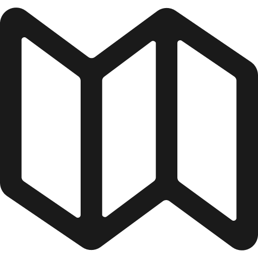 Maps bold icon, bold style, from Ultimate free icons