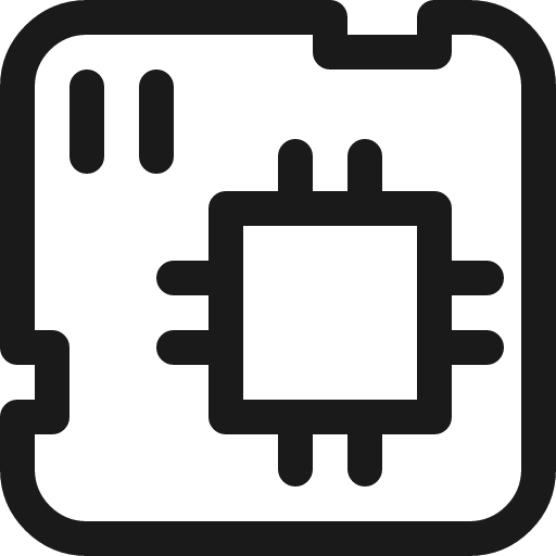 Microchip board icon, line style, from Ultimate free icons