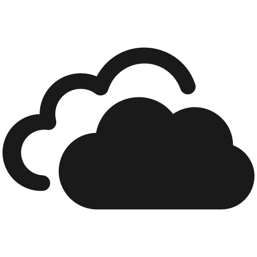 Microsoft onedrive logo 2 bold icon, bold style, from Ultimate free icons