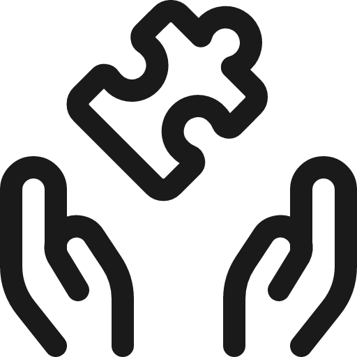 Module hands puzzle icon, line style, from Ultimate free icons