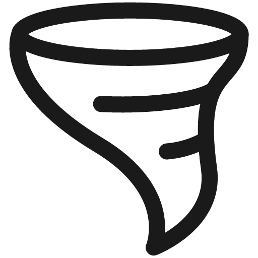 Natural disaster hurricane icon, line style, from Ultimate free icons