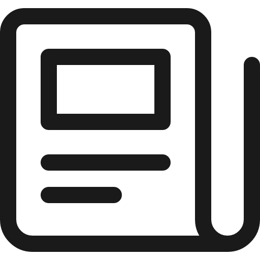 Newspaper fold icon, line style, from Ultimate free icons
