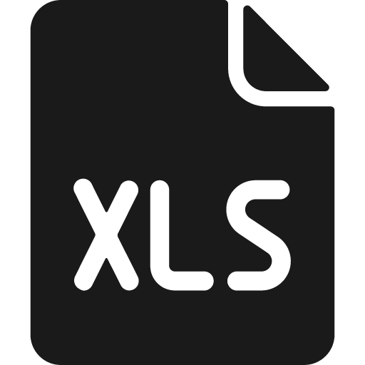 Office file xls bold icon, bold style, from Ultimate free icons