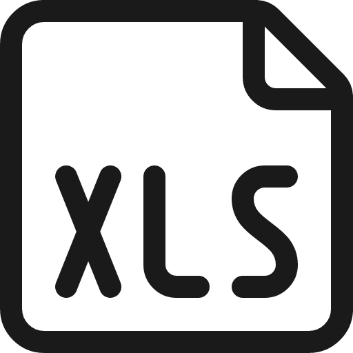 Office file xls icon, line style, from Ultimate free icons