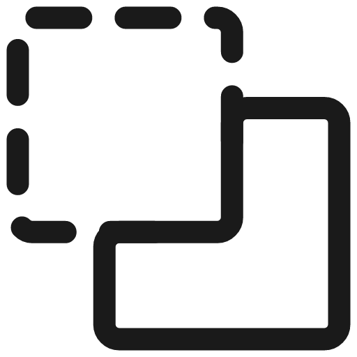 Pathfinder minus back icon, line style, from Ultimate free icons