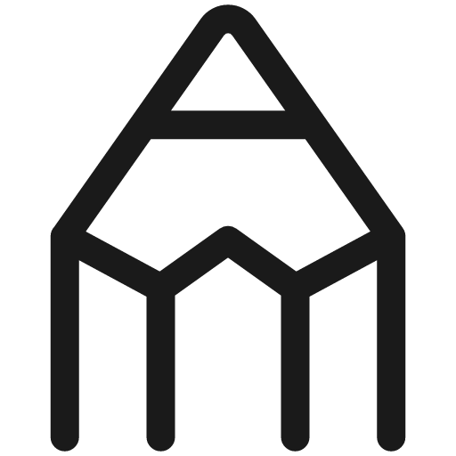 Pencil sketch icon, line style, from Ultimate free icons