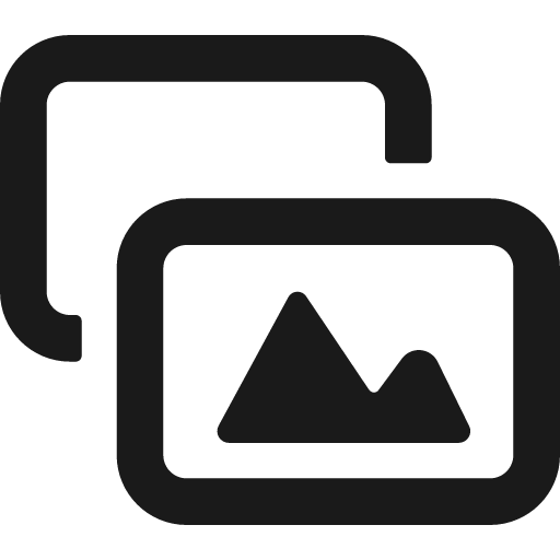 Picture double landscape bold icon, bold style, from Ultimate free icons