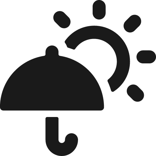 Rain umbrella sun bold icon, bold style, from Ultimate free icons