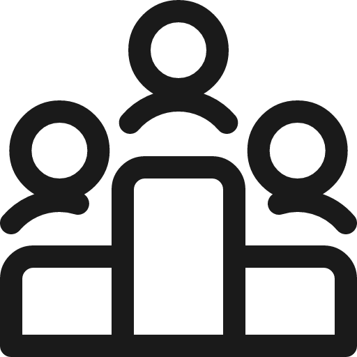 Ranking people first icon, line style, from Ultimate free icons